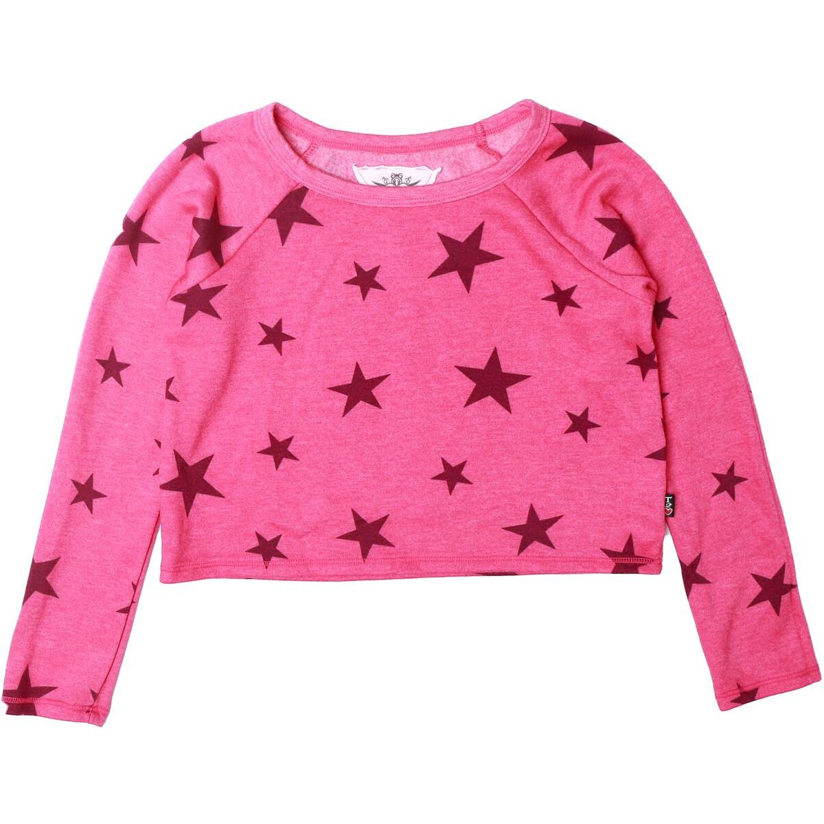 long sleeve pullover crew | candy pink