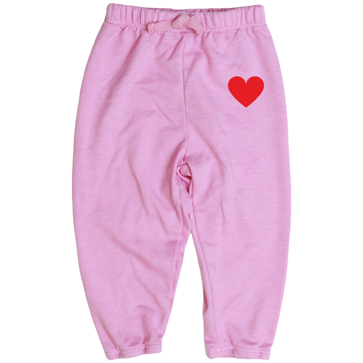 athletic mini heart sweatpant | pink