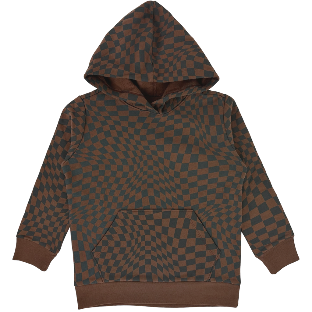 check it hoodie sweatshirt | redwood