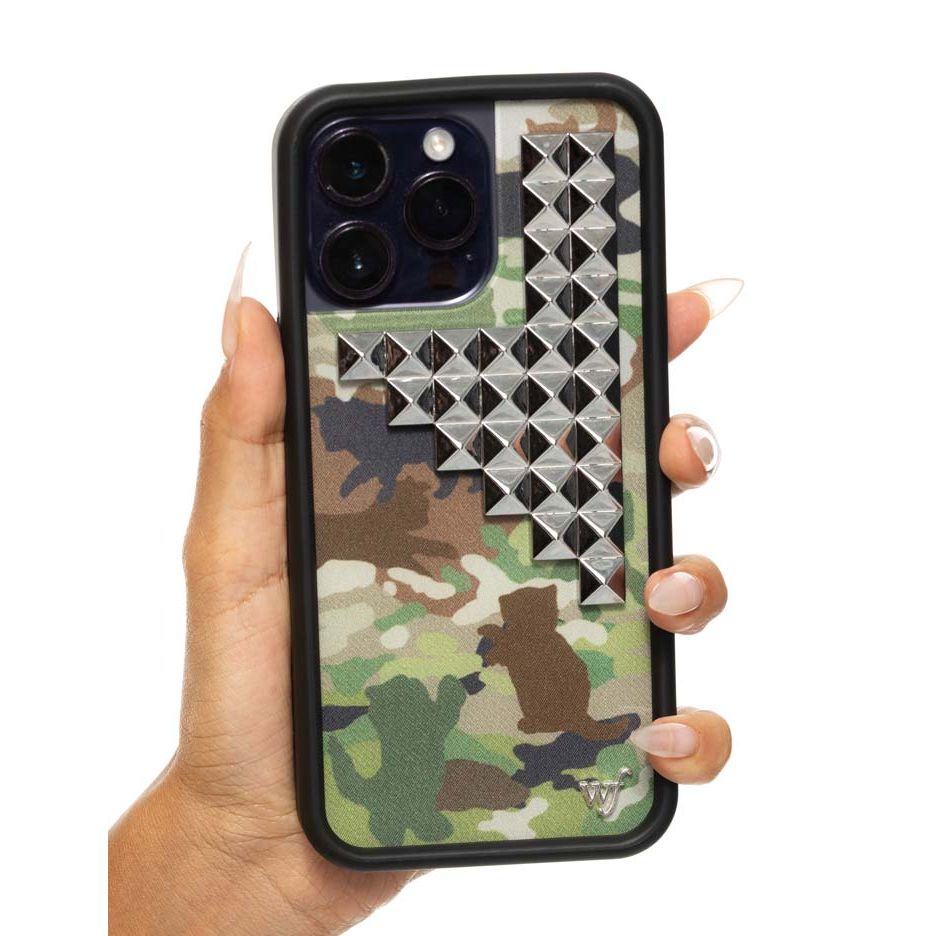Cat Camo Stud iPhone Case
