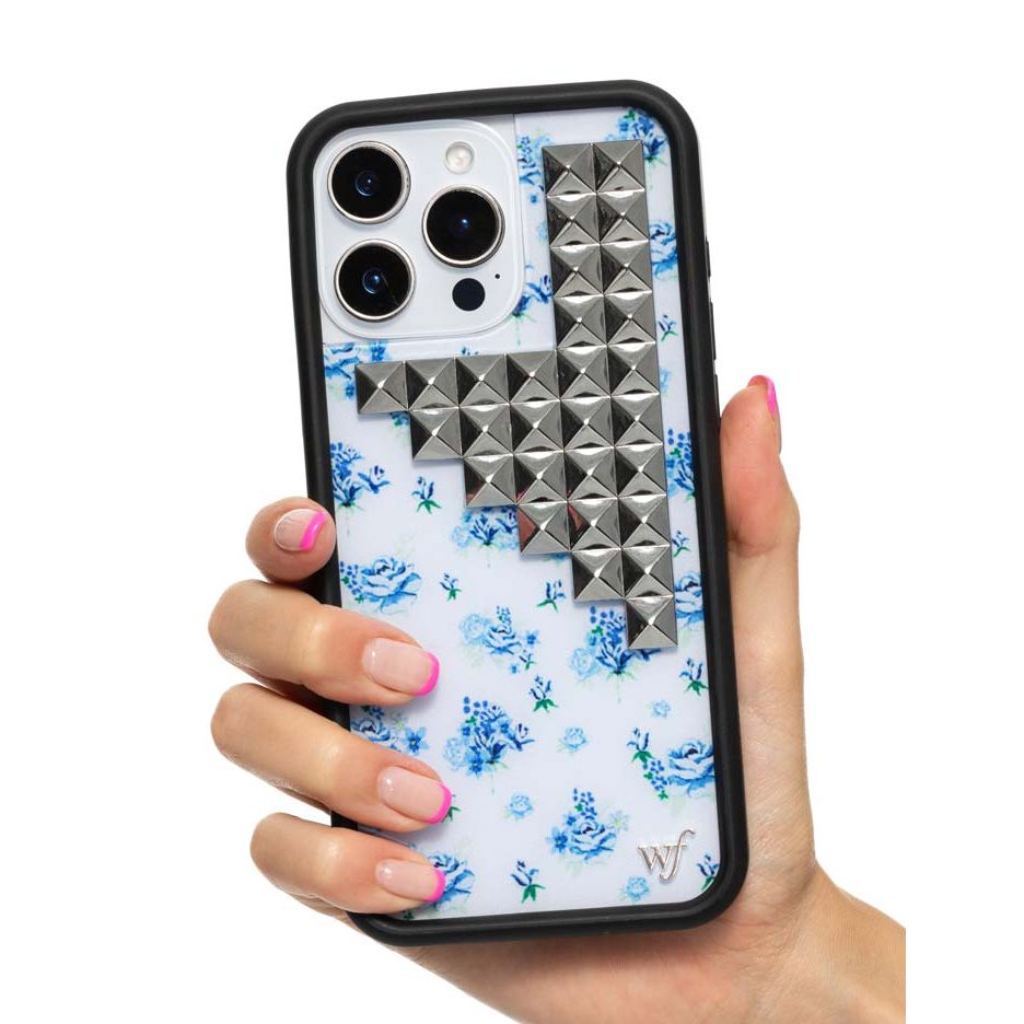 Forget Me Not Floral Stud iPhone Case