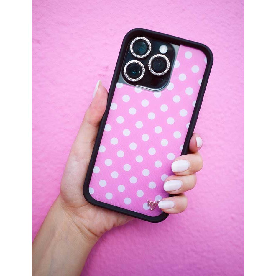 Polka Dot | Pink and White iPhone Case