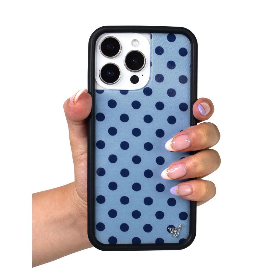 Polka Dot | Blue and Navy Blue iPhone Case