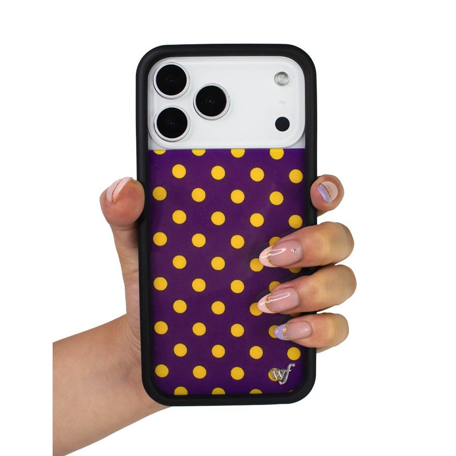 Polka Dot | Purple and Yellow iPhone Case