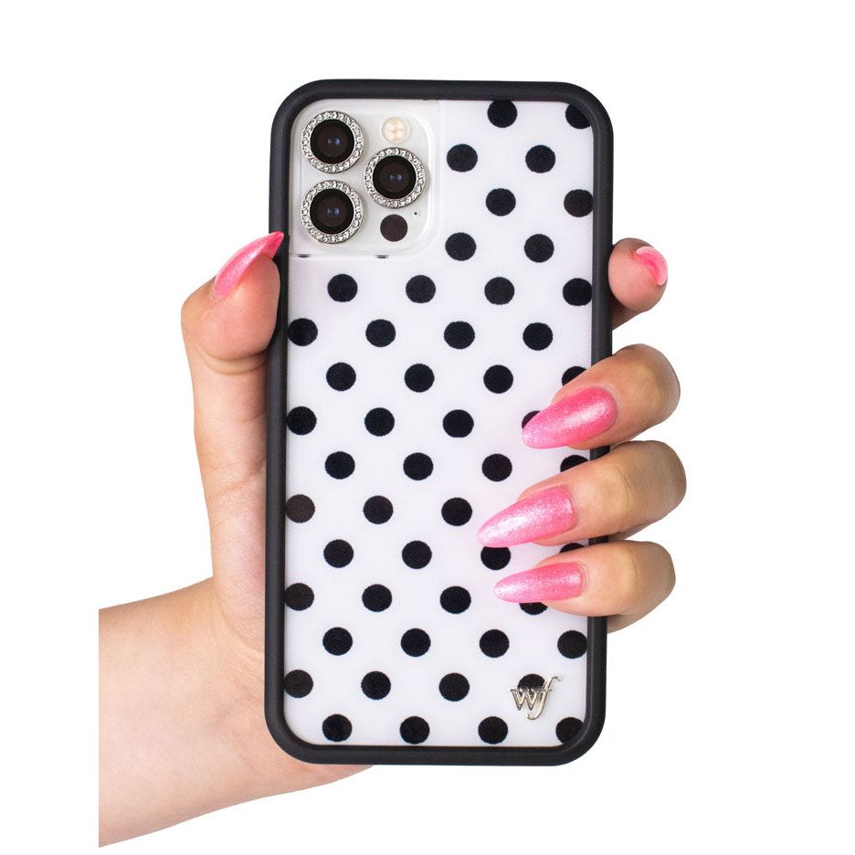Polka Dot | White and Black iPhone Case