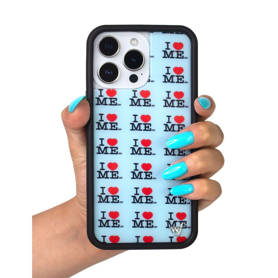 I Heart Me | Blue iPhone Case