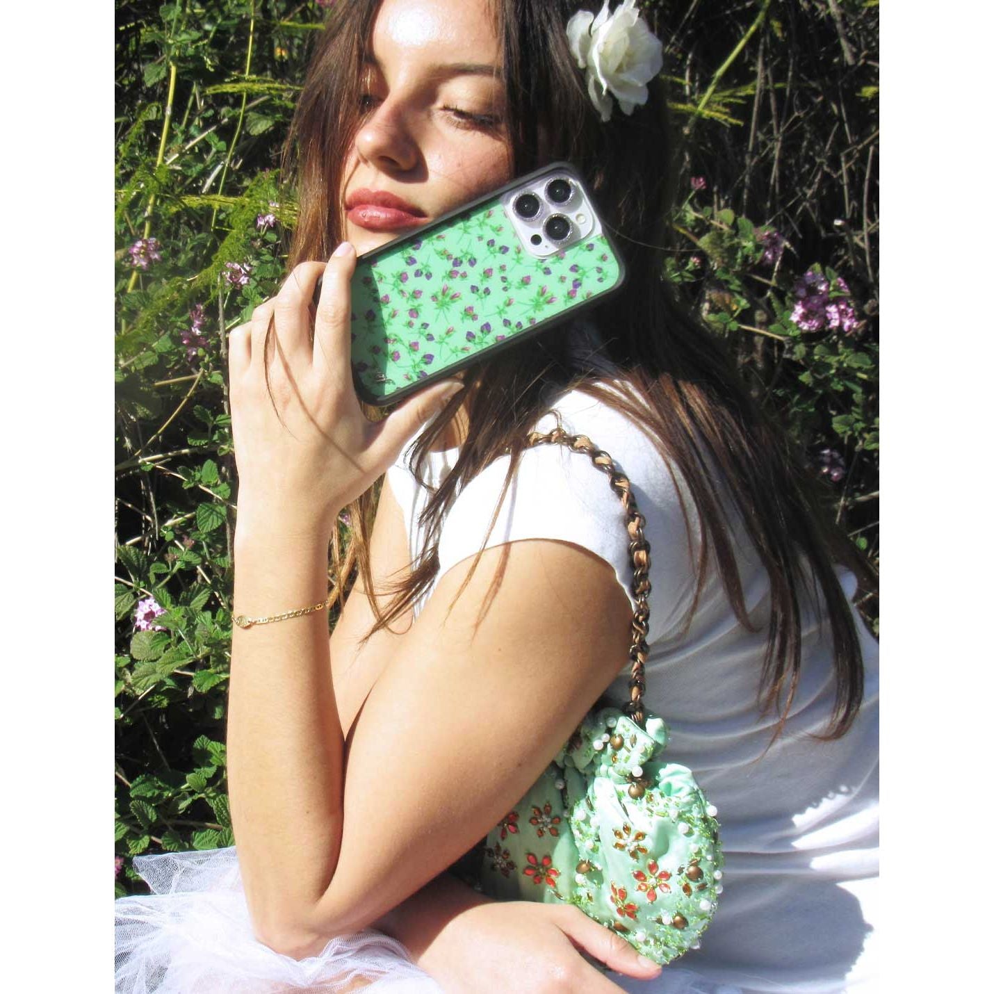 Posie Rosie | Purple iPhone Case
