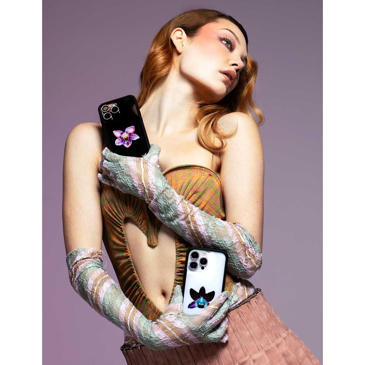 Orchid | White iPhone Case