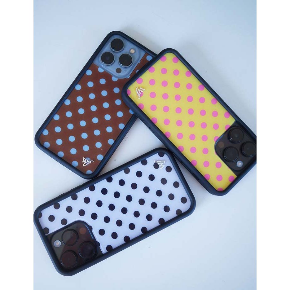 Polka Dot | Brown and Blue iPhone Case
