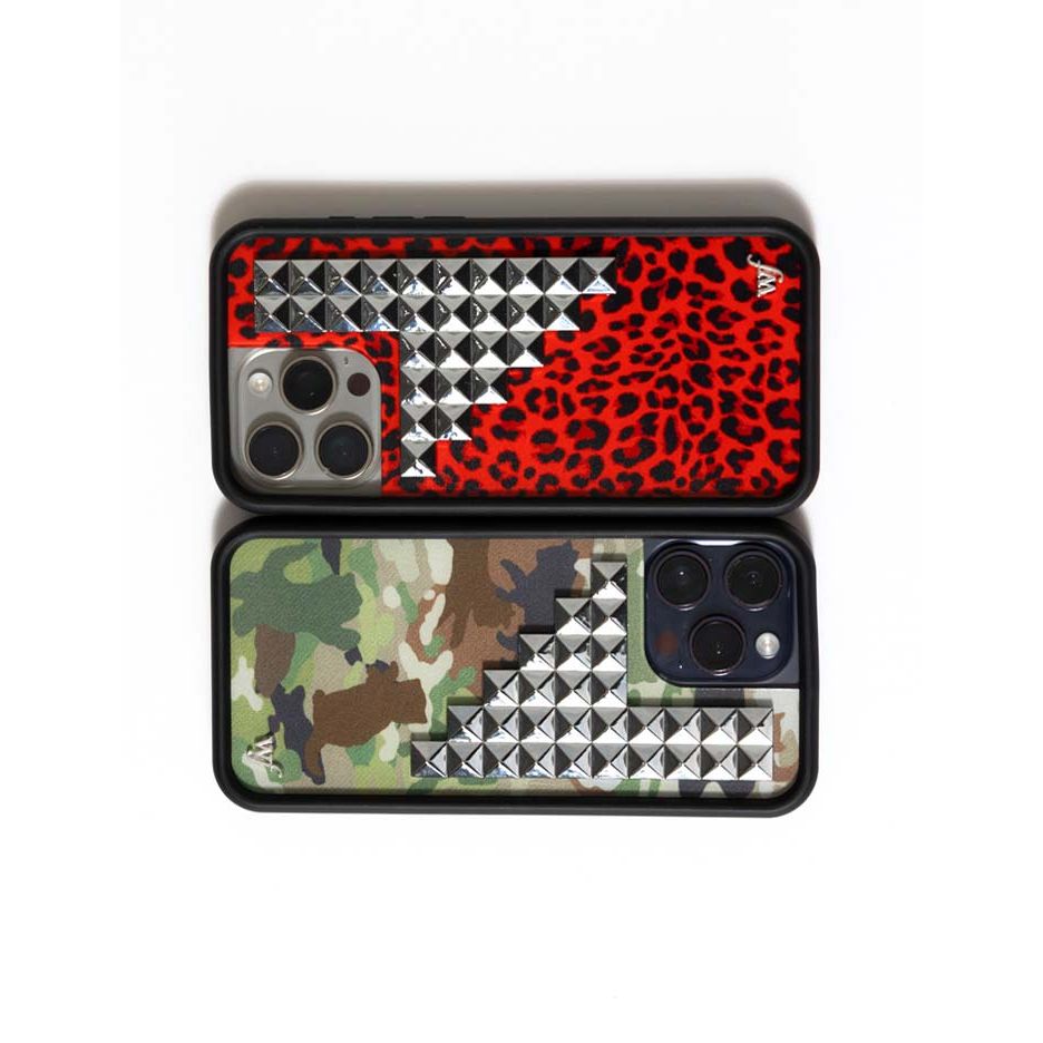 Red Meow Stud iPhone Case