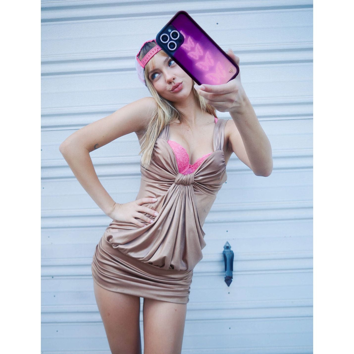 Neon Butterfly iPhone Case