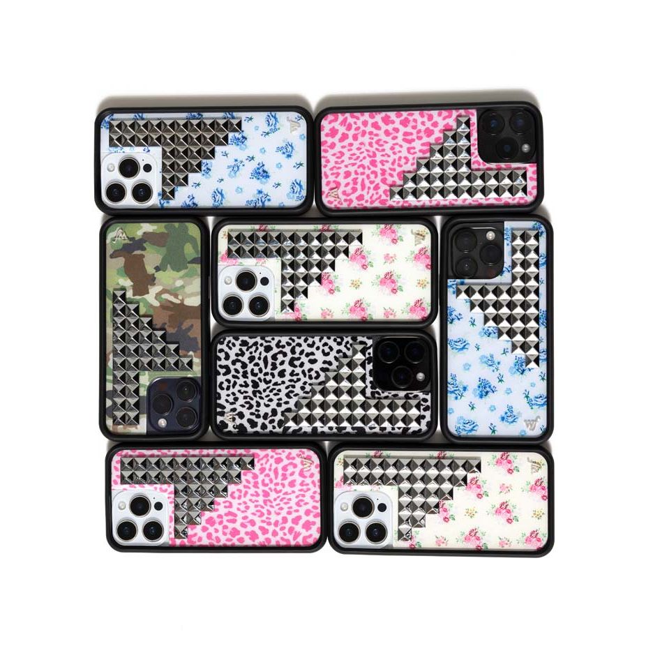 Pink Meow Stud iPhone Case