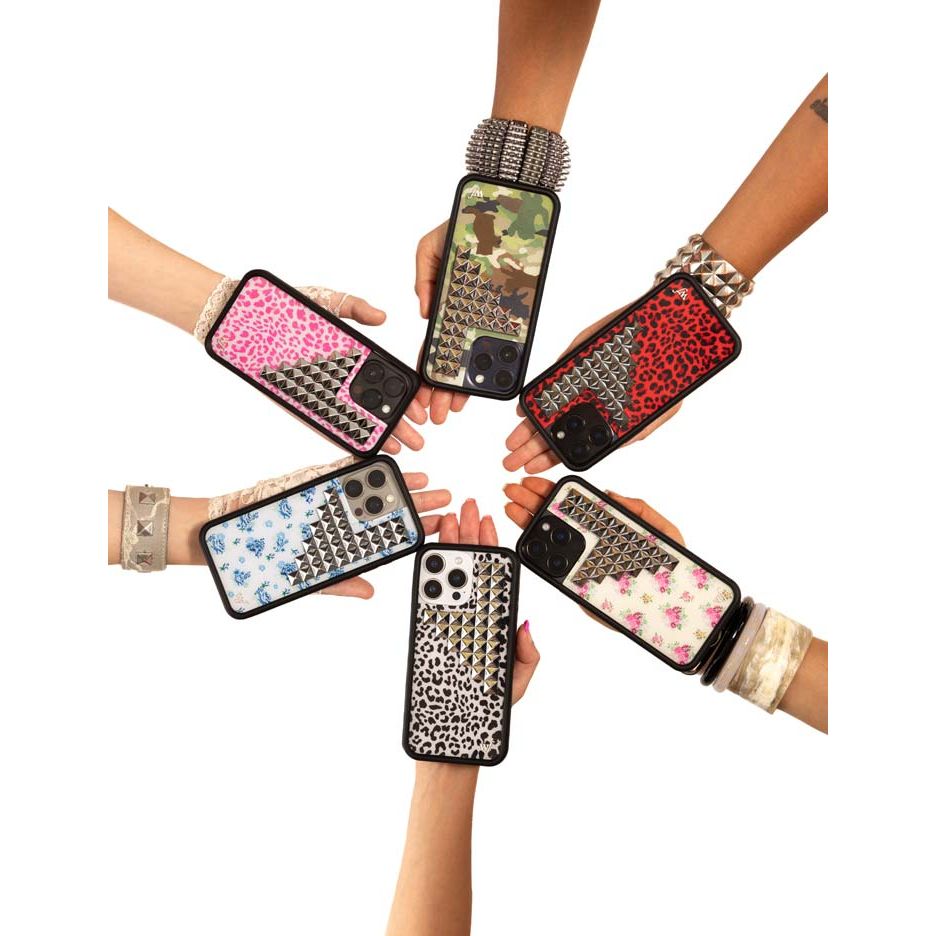 Vintage Floral Stud iPhone Case