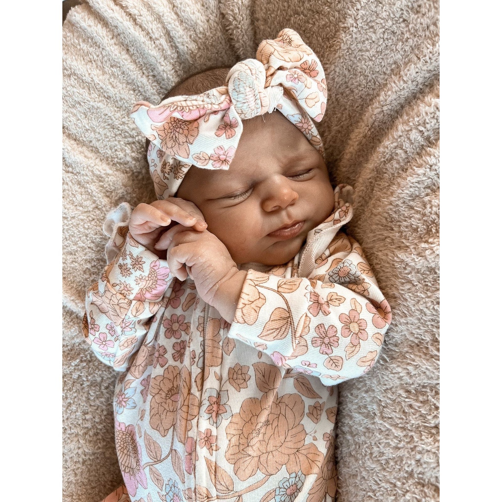 Luna + Luca Floral Jumpsuit + Bow