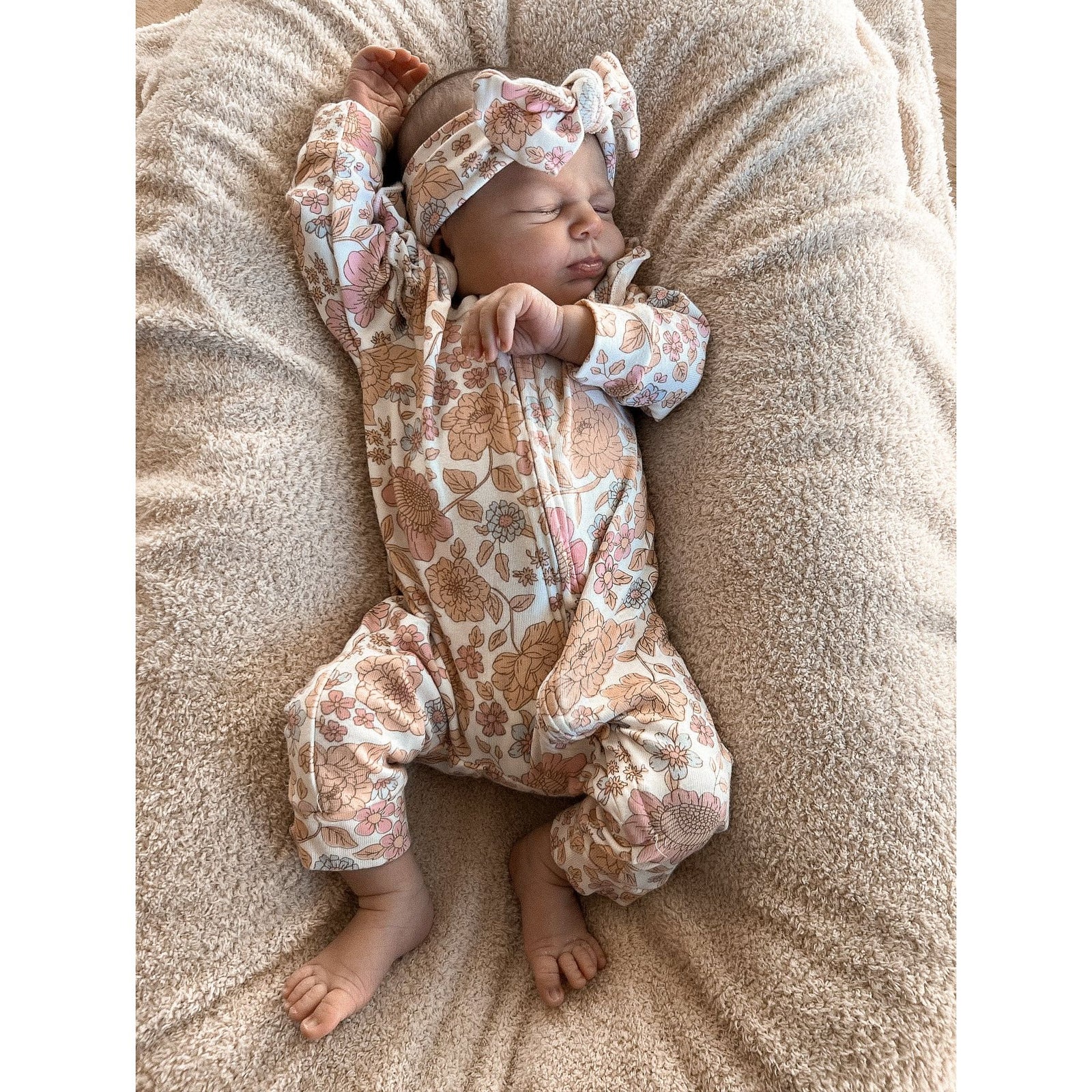 Luna + Luca Floral Jumpsuit + Bow