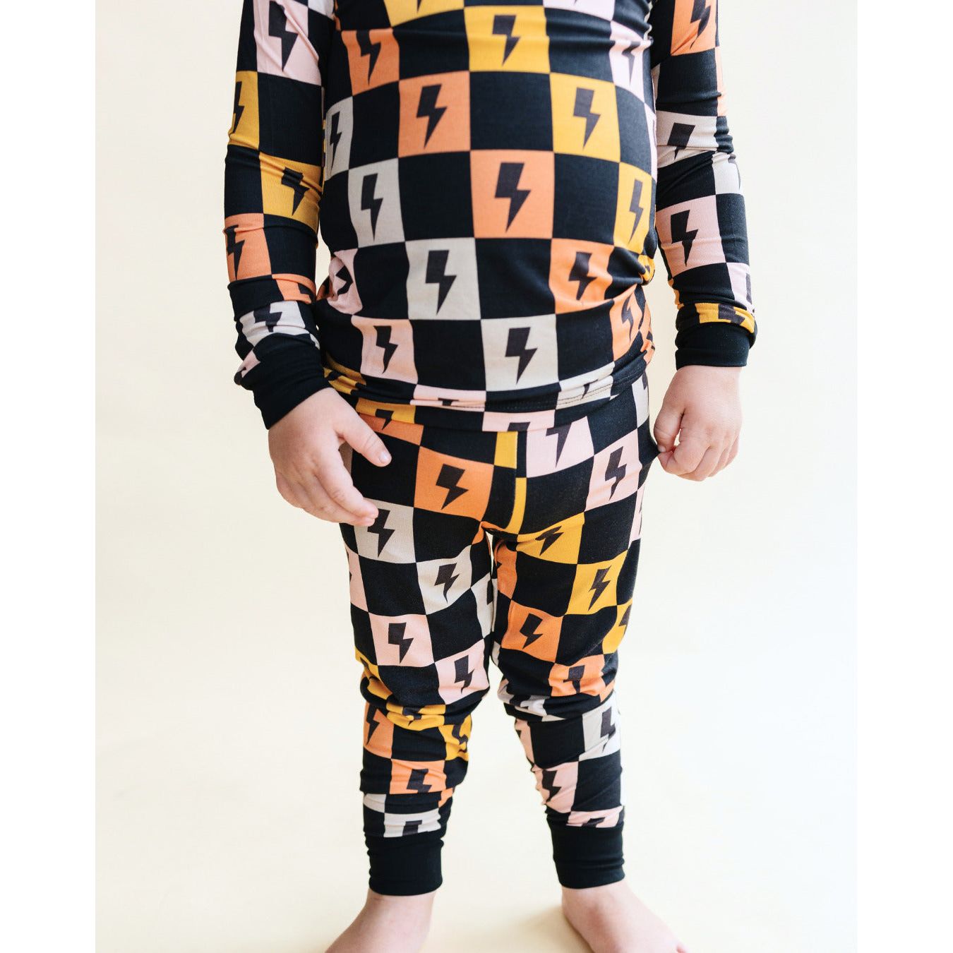 Bamboo Two Piece Set | Colorful Checks & Bolts