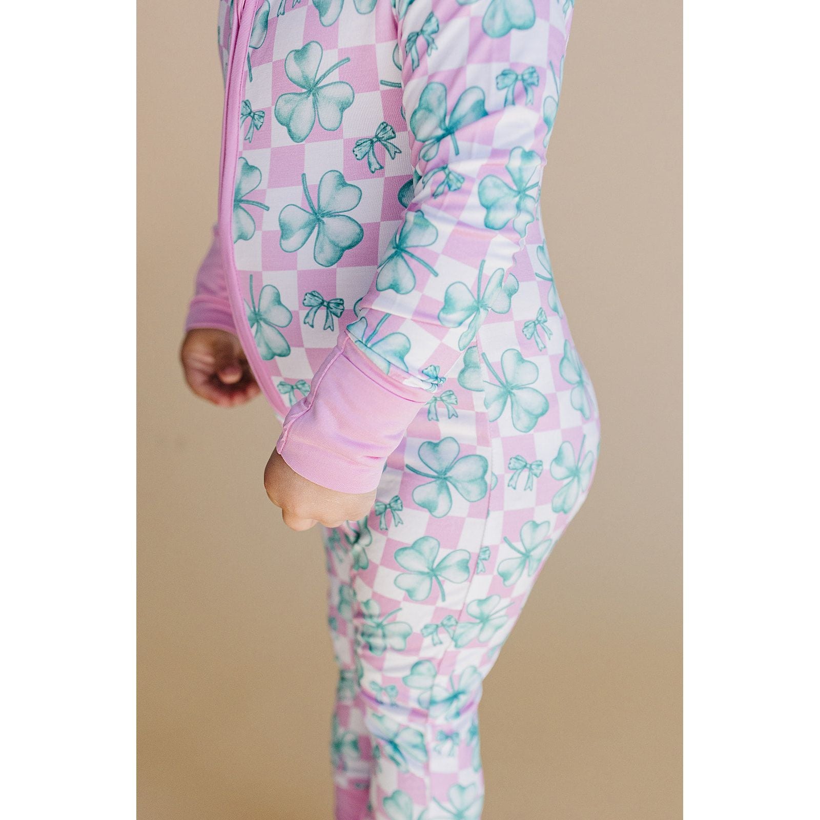 Bamboo Zip Romper | Shamrock & Bows