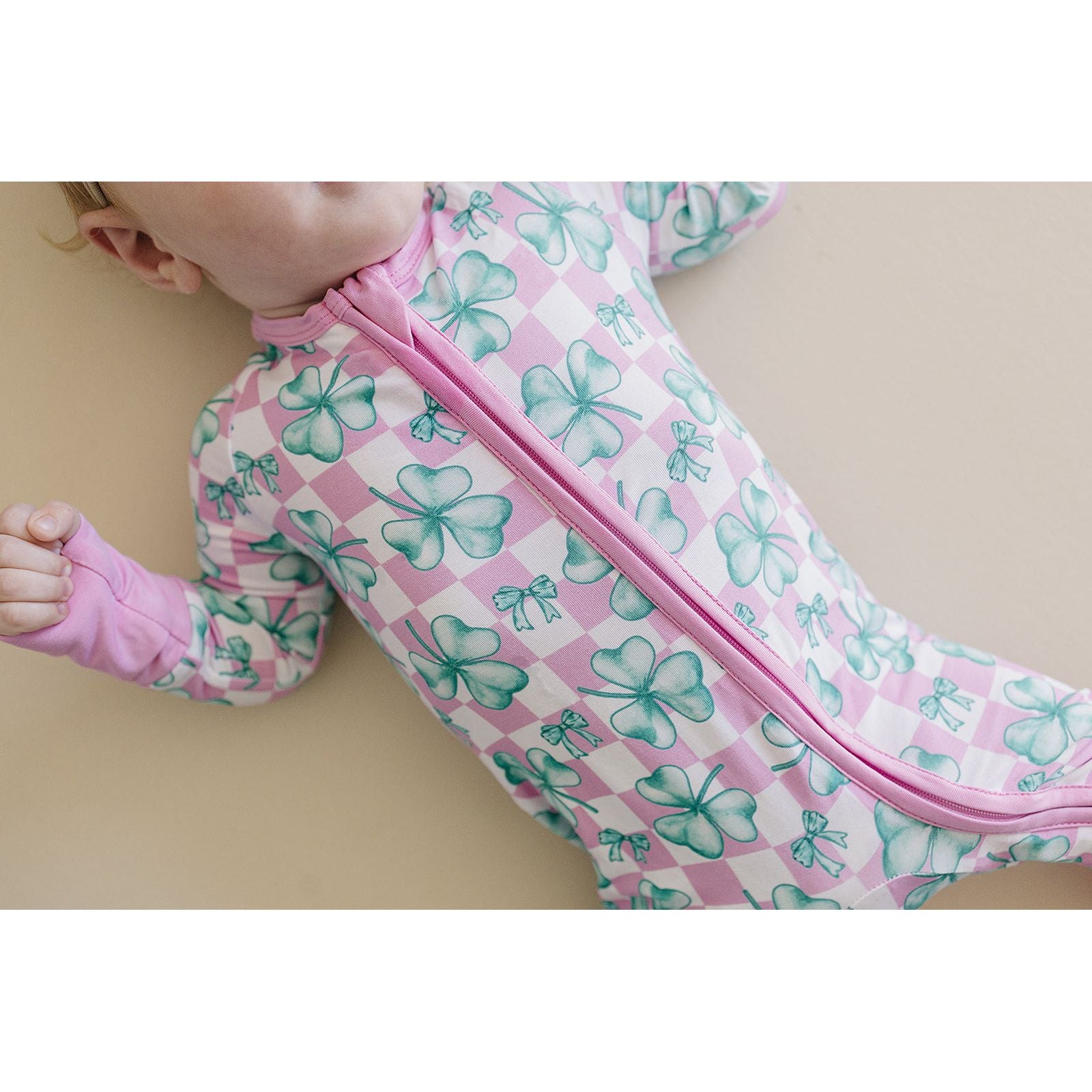 Bamboo Zip Romper | Shamrock & Bows