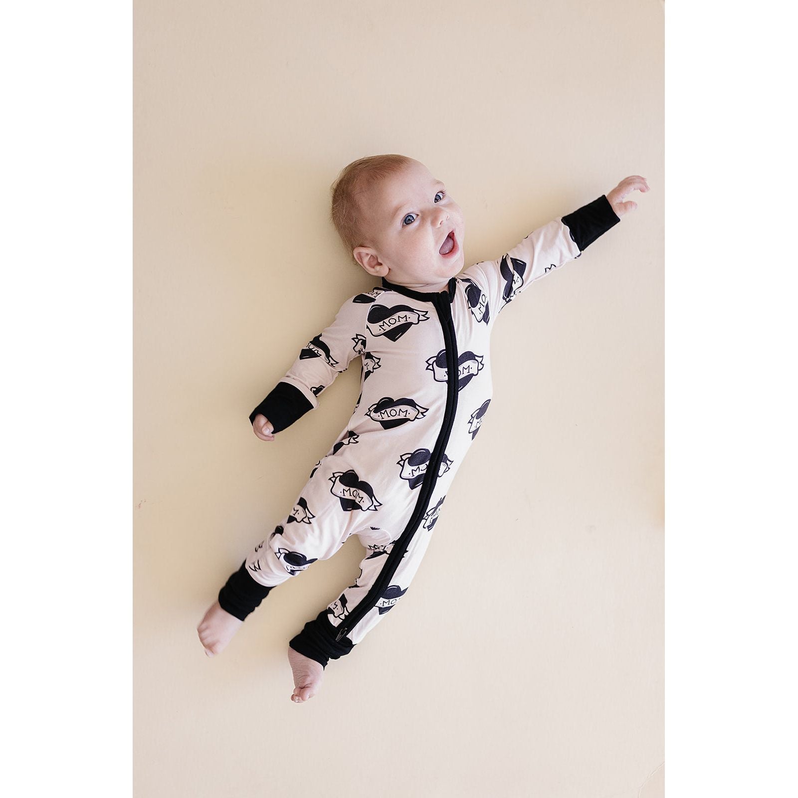 Bamboo Zip Romper | Mom Tattoo