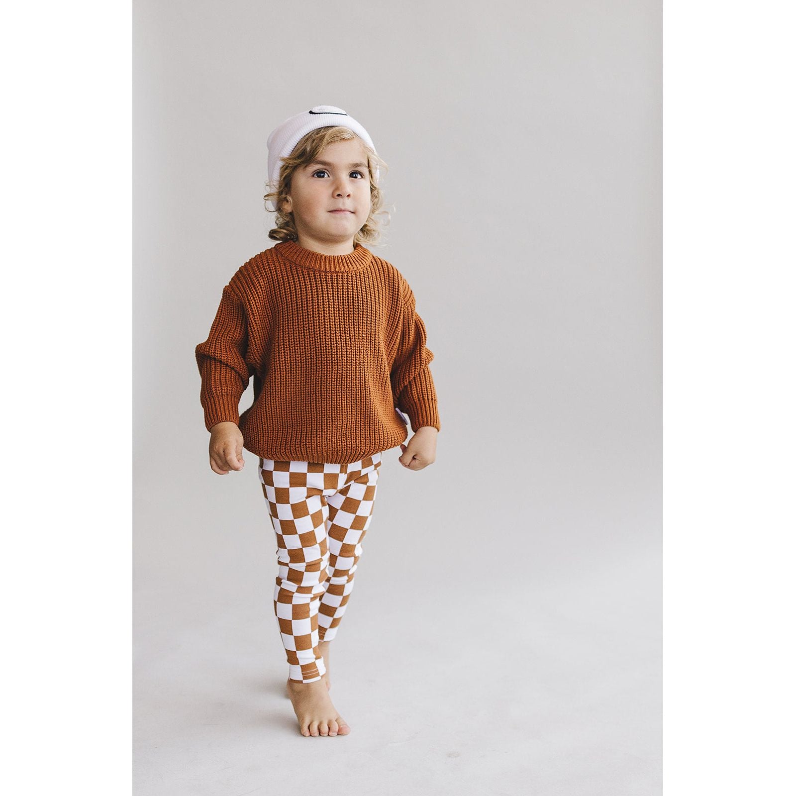 Chunky Knit Sweater | Rust