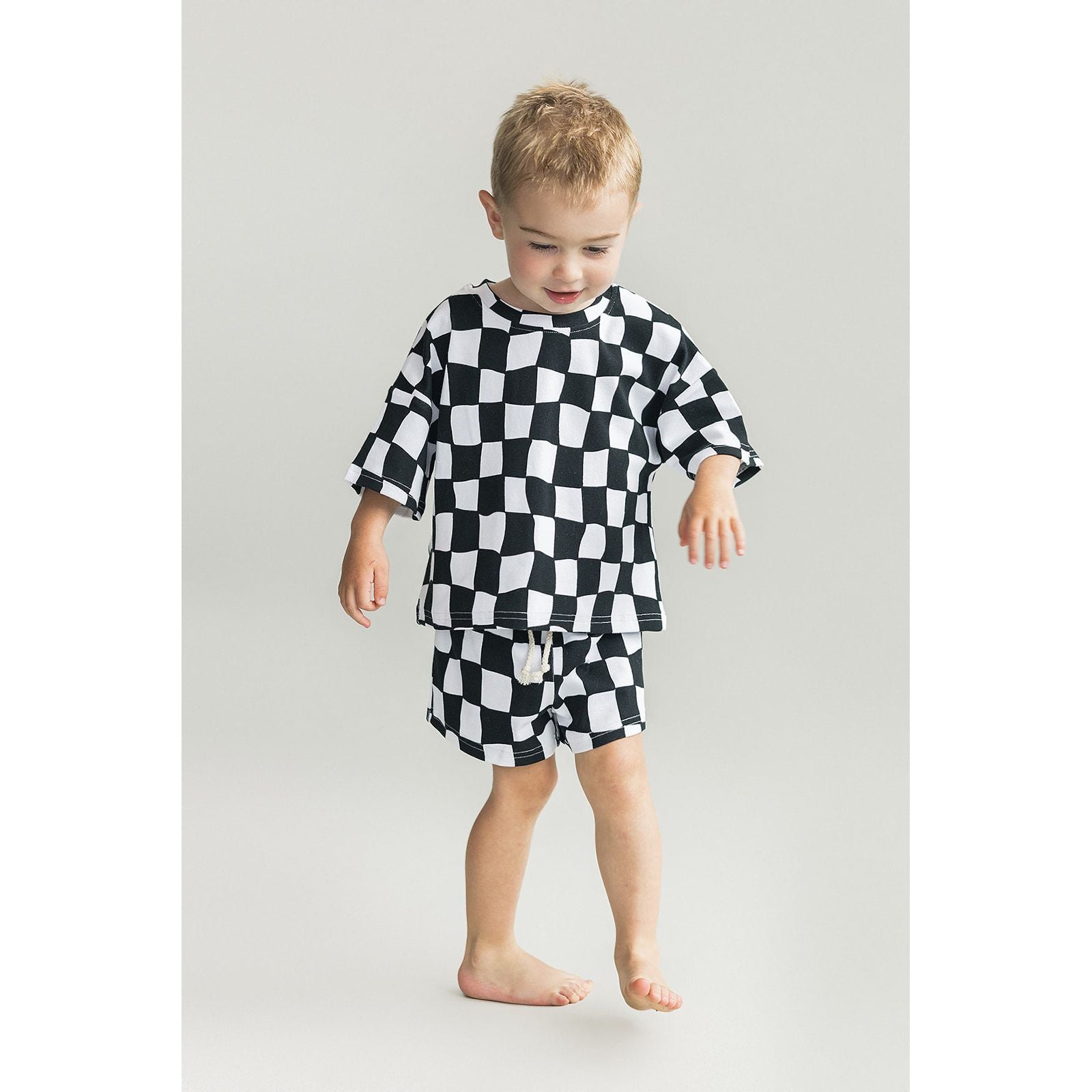Shorts Set | Wavy Checkered