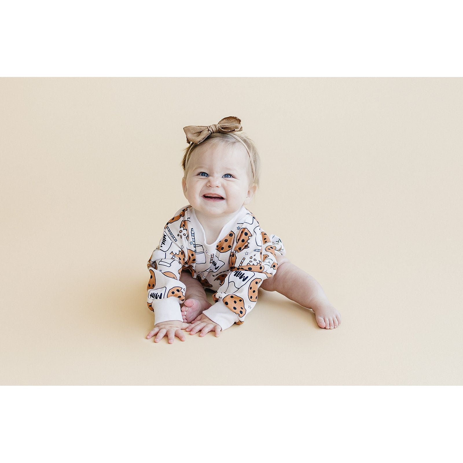 Bubble Romper | Milk & Cookies