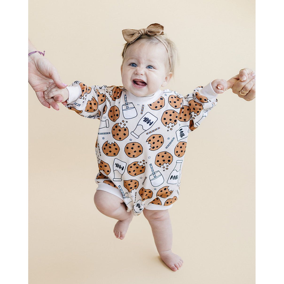 Bubble Romper | Milk & Cookies