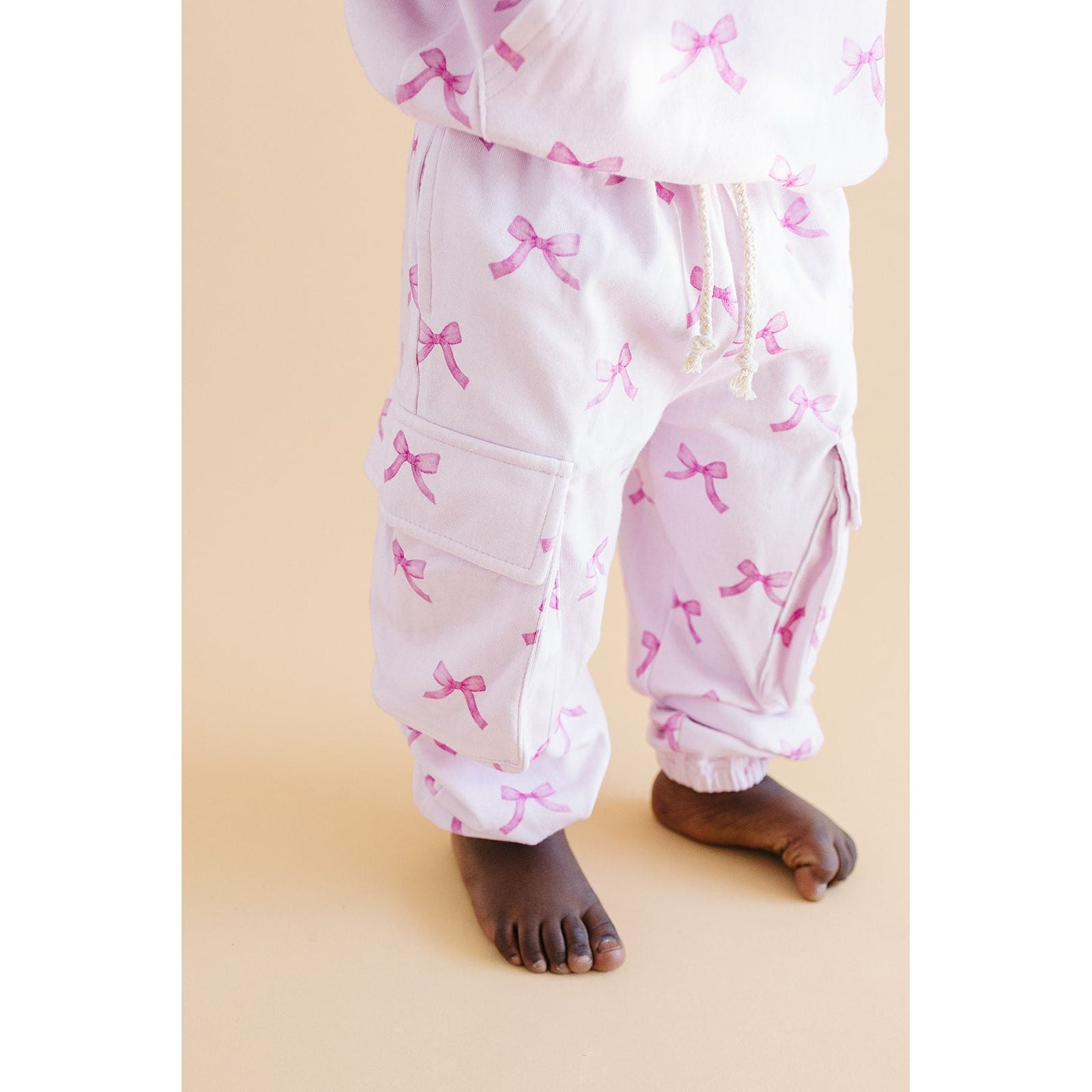 Cargo Jogger Set | Pink Bows