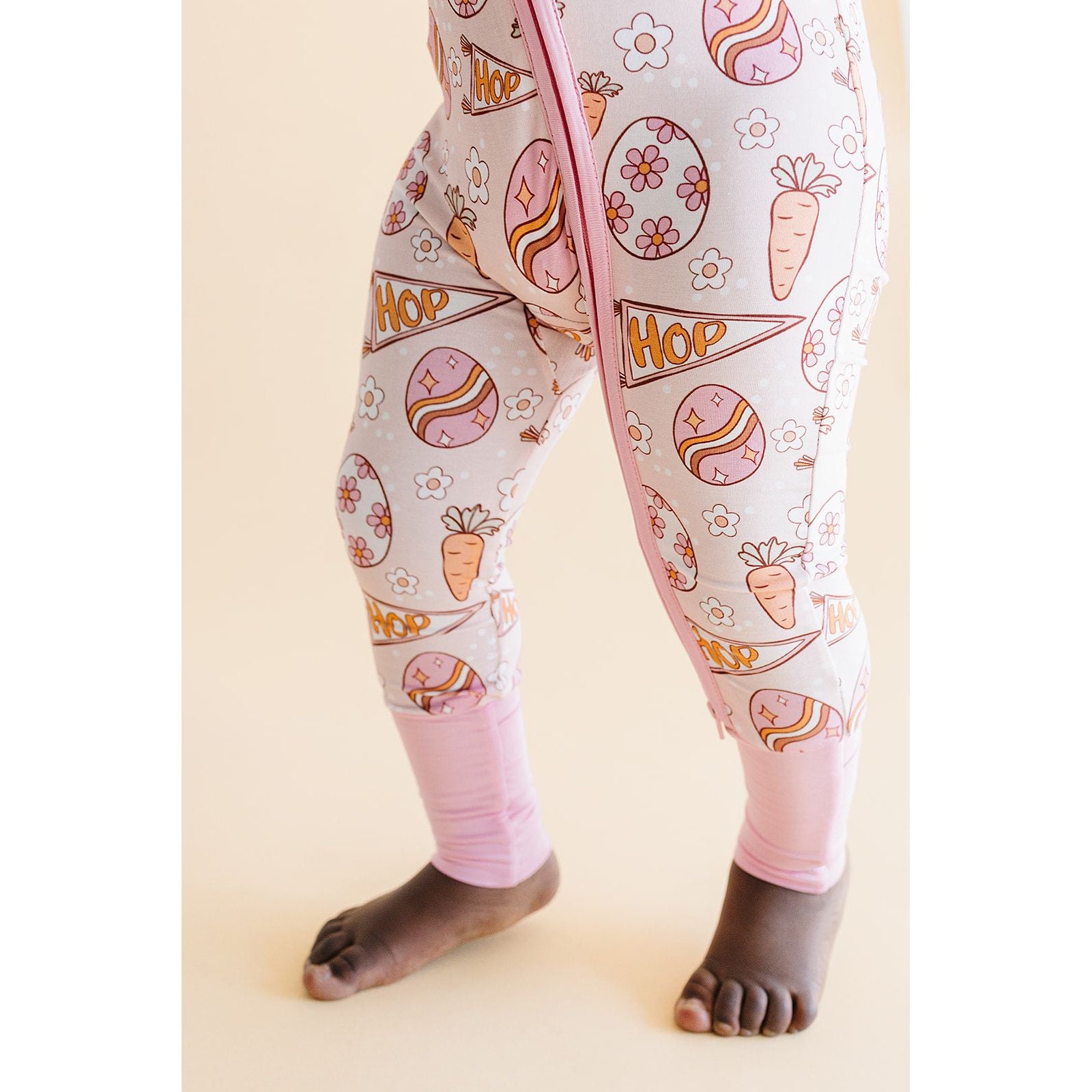 Bamboo Zip Romper | Easter Hop