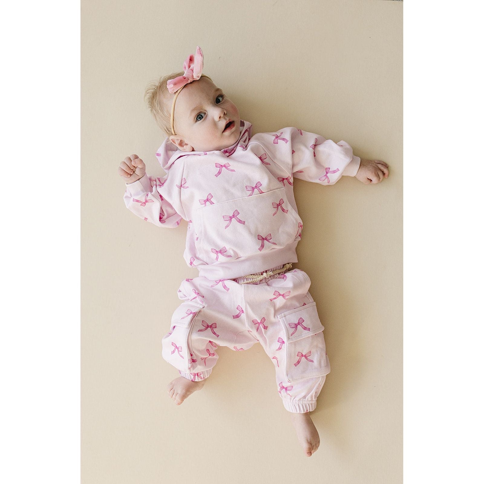 Cargo Jogger Set | Pink Bows
