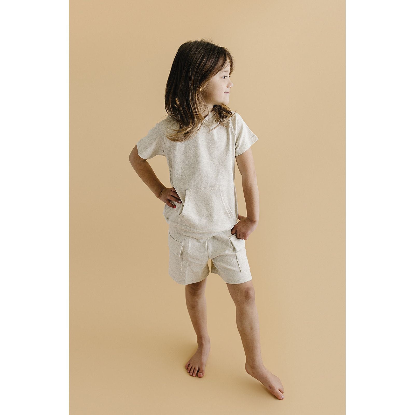 Cargo Shorts Set | Oatmeal