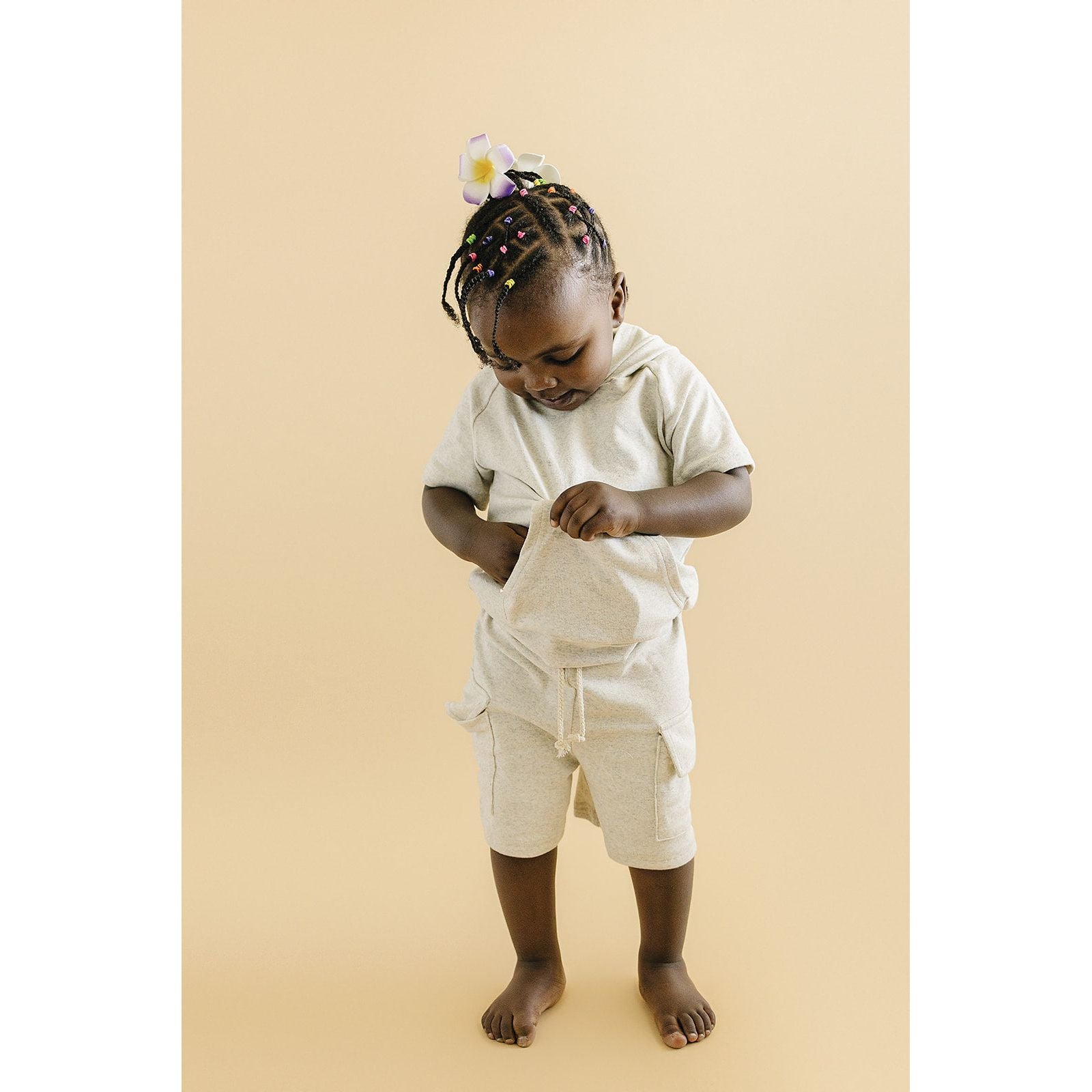 Cargo Shorts Set | Oatmeal