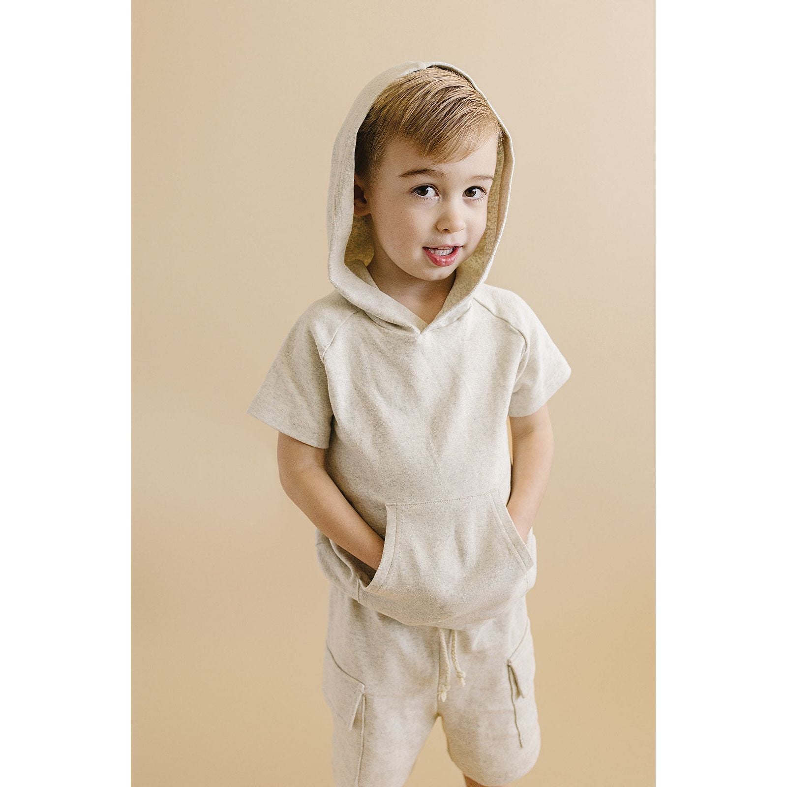 Cargo Shorts Set | Oatmeal