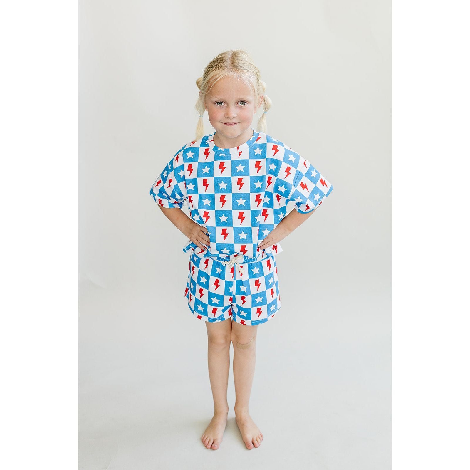 Shorts Set | Checks & Stars