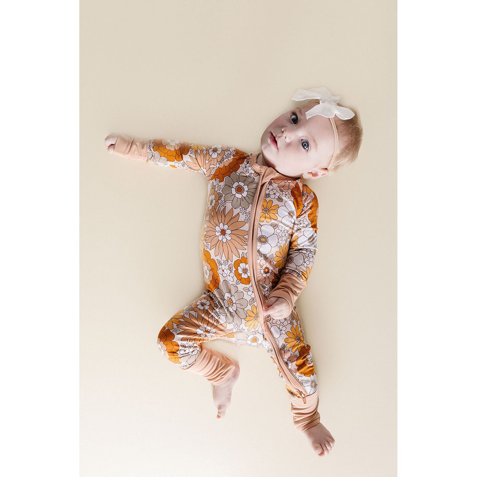 Bamboo Zip Romper | Petal Pop