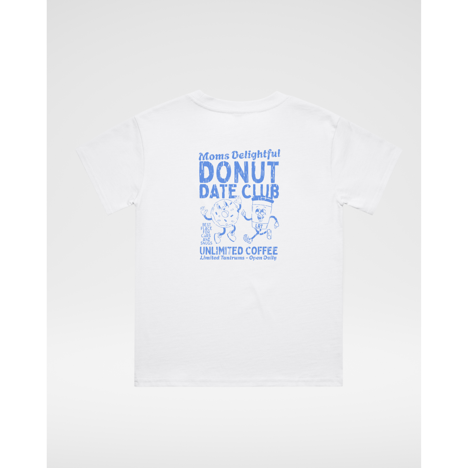 MOMS DONUT DATE CLUB TEE - WHITE