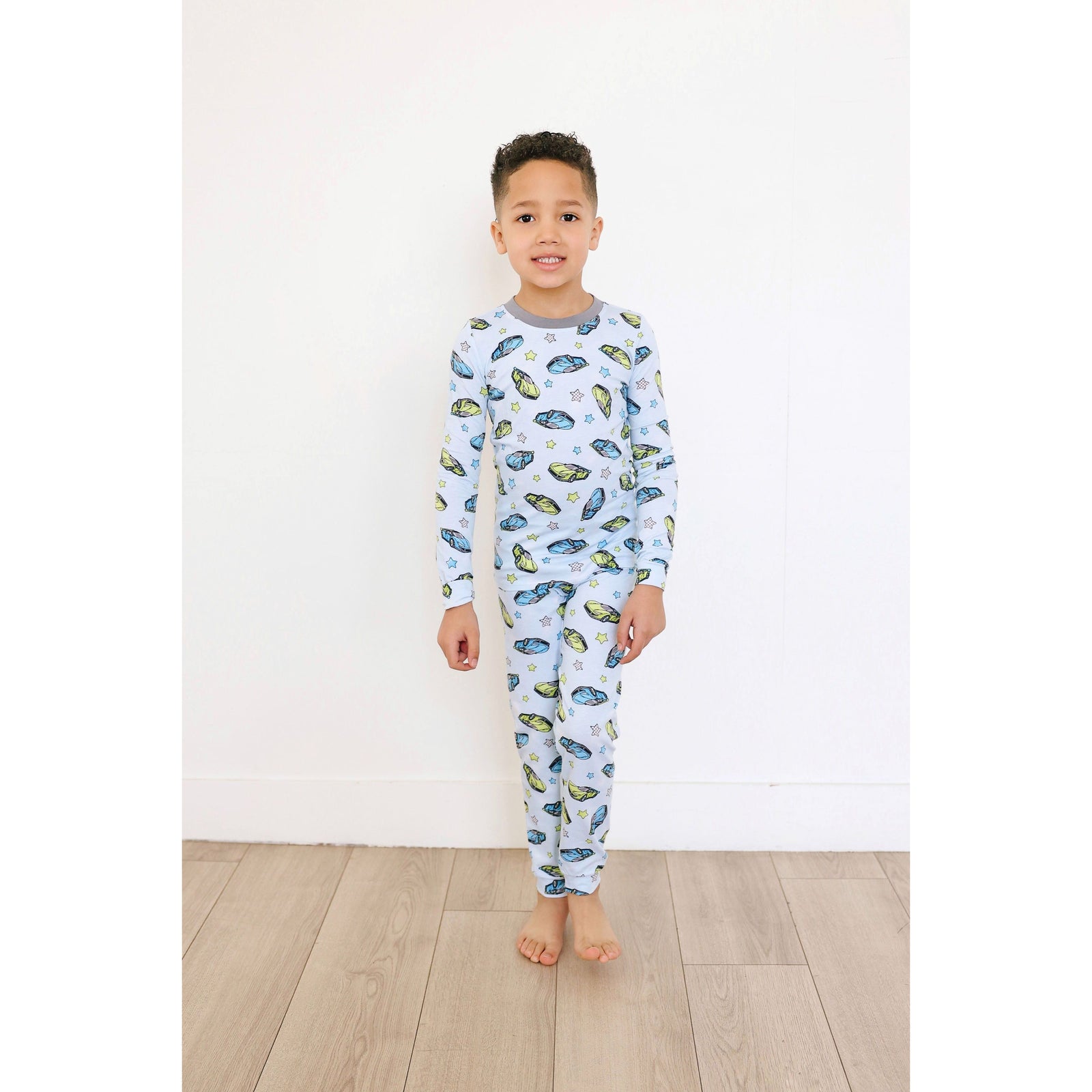 long sleeve pajama set | super sonic cars
