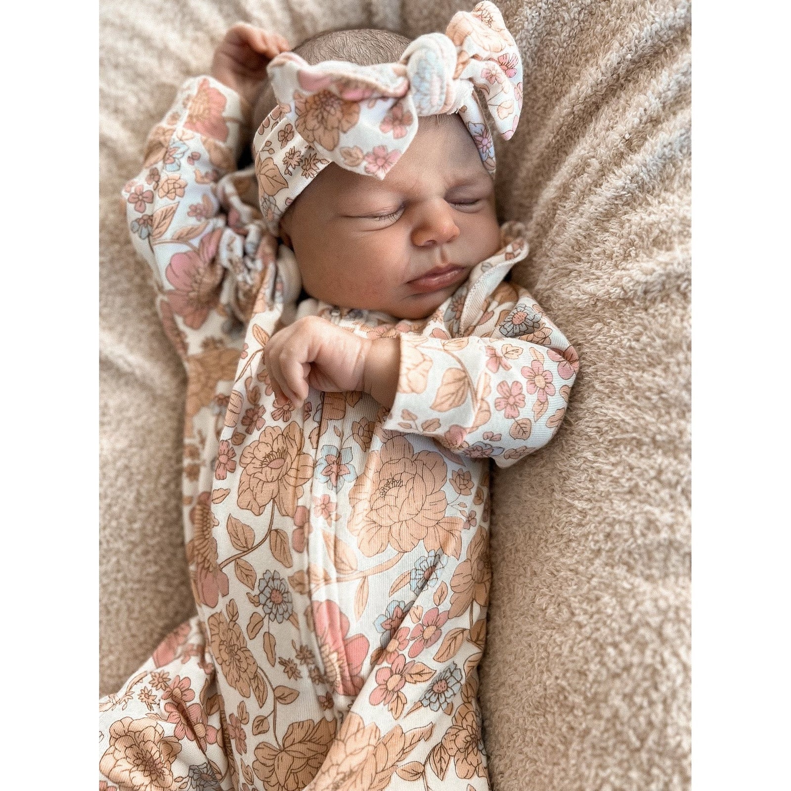 Luna + Luca Floral Jumpsuit + Bow