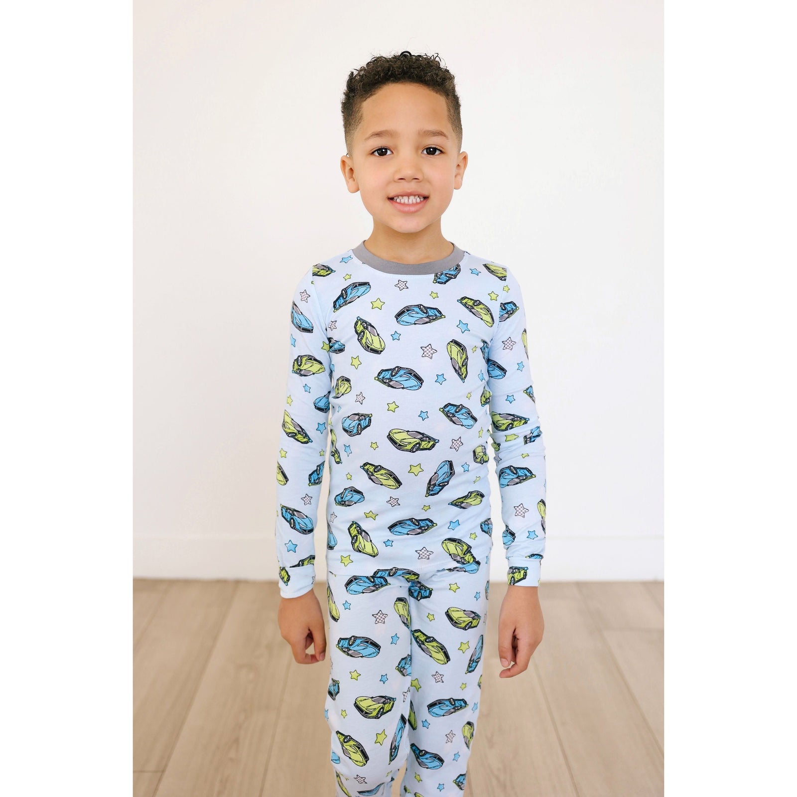 long sleeve pajama set | super sonic cars