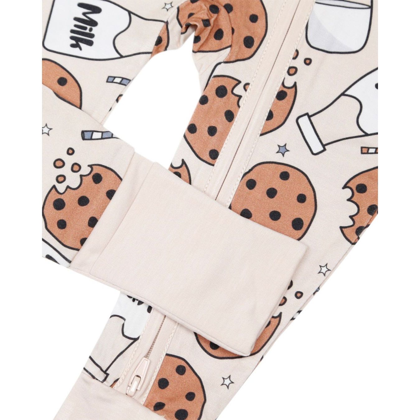 Bamboo Zip Romper | Milk & Cookies