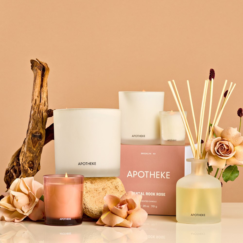Santal Rock Rose Votive Candle