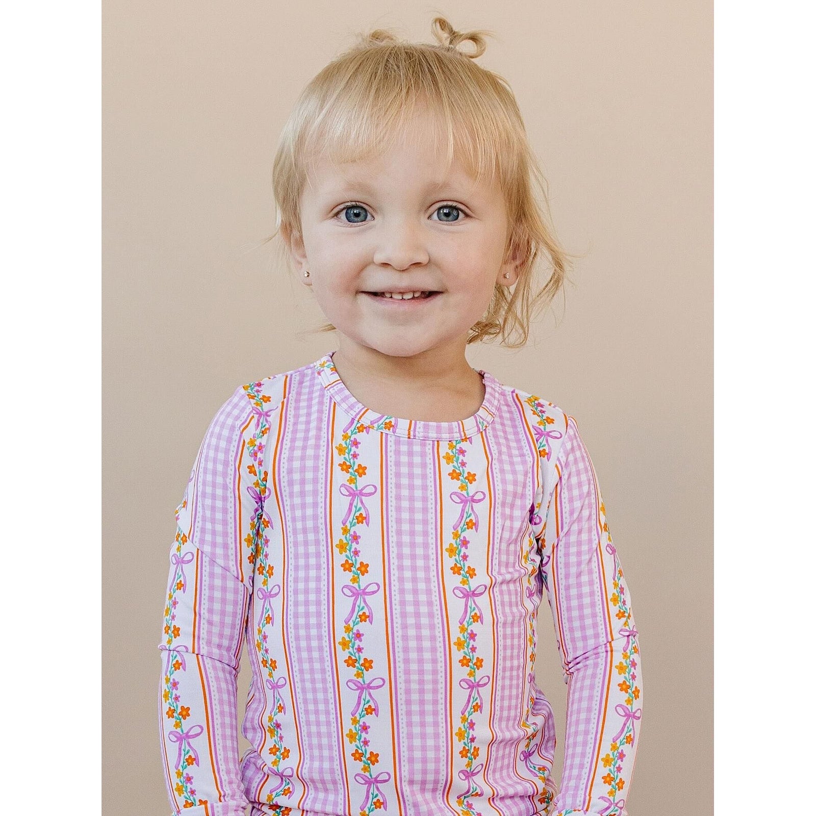 Bamboo Two Piece Set | Gingham & Flowers