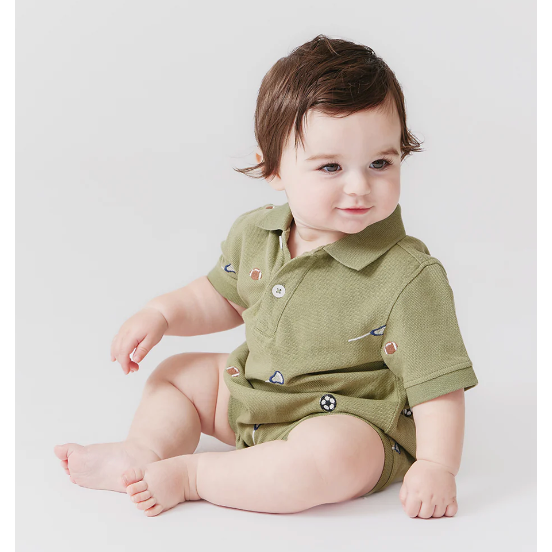 baby boys alec jumper | sports embroidery