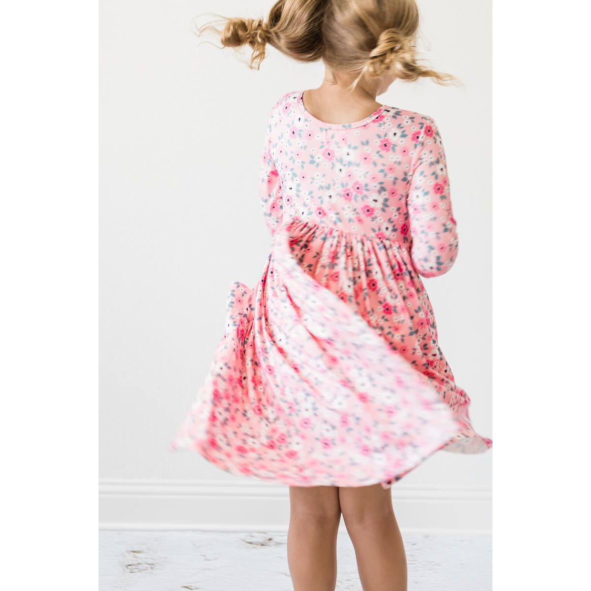 Azalea 3/4 Sleeve Pocket Twirl Dress