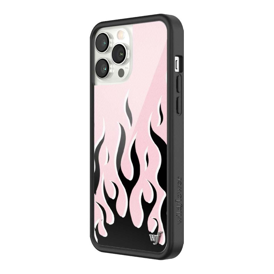 Flames | Pink & Black iPhone Case