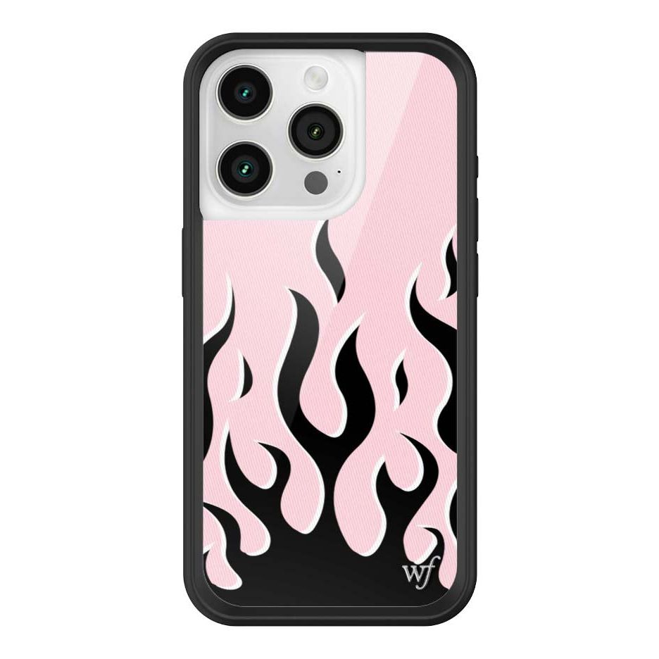 Flames | Pink & Black iPhone Case
