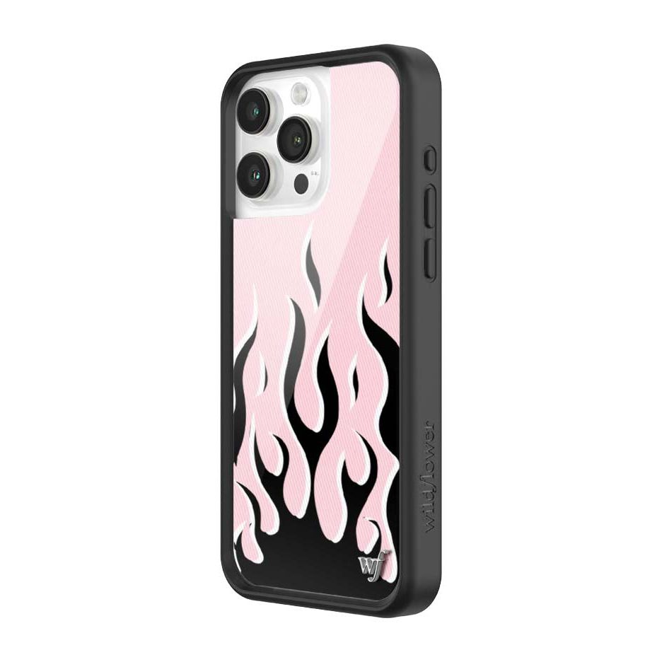 Flames | Pink & Black iPhone Case