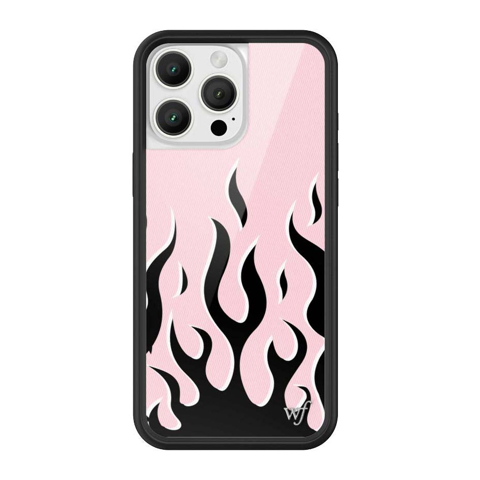 Flames | Pink & Black iPhone Case