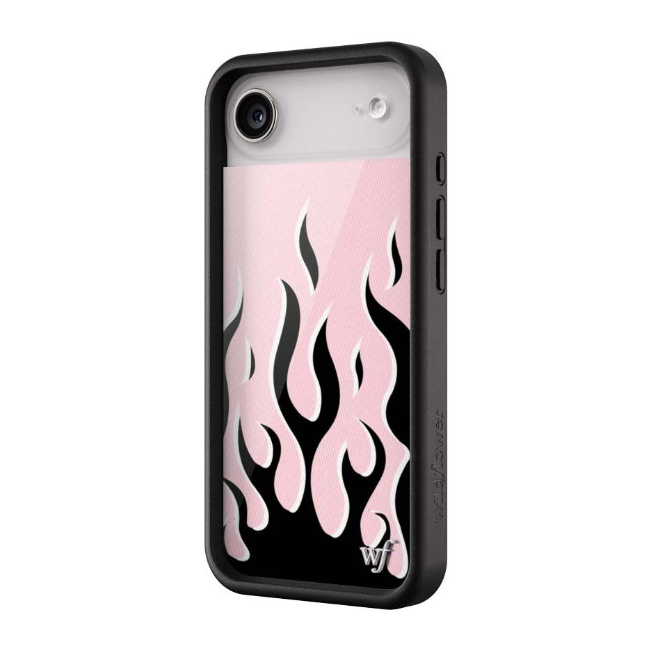 Flames | Pink & Black iPhone Case