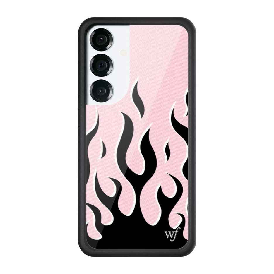 Flames | Pink & Black Samsung Galaxy Case